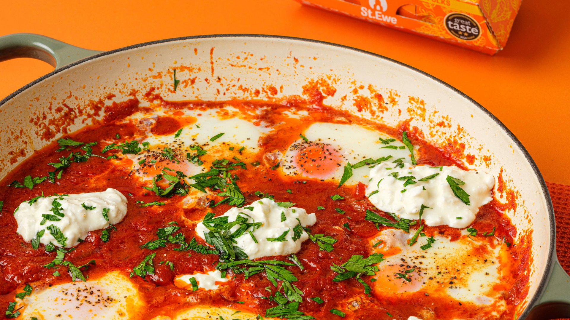 Sunday Brunch: Shakshuka Eggs with Cottage Cheese