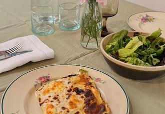 Slow Roasted Leek and Brie Lasagne