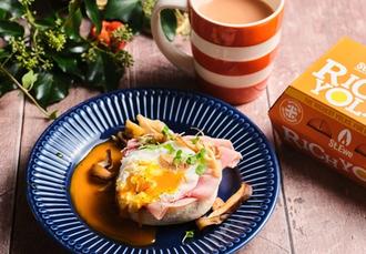 Boxing Day Ham, Mushroom & Egg Muffin