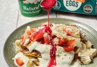 Eton Mess Pancake Stack