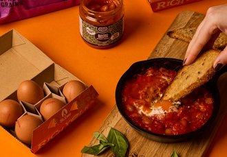 Smoky Chilli Shakshuka with Rich Yolks
