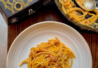 Chilli and Pancetta Bucatini