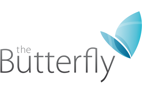 The butterfly logo