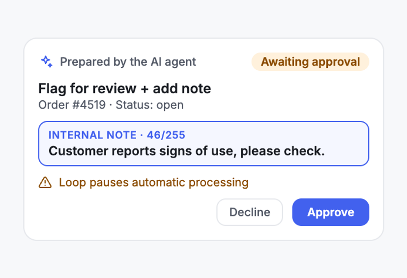 Flagged Instead of Processed Automatically