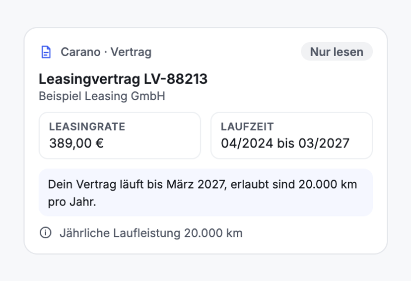 Wann endet mein Leasingvertrag?