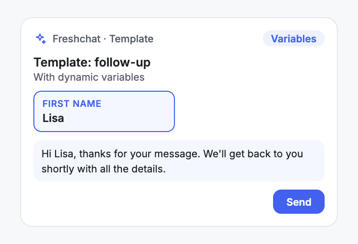 Send Templates With Variables