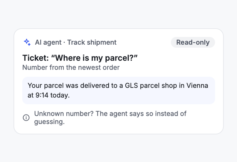 Answers via AI Agent, Without Guessing