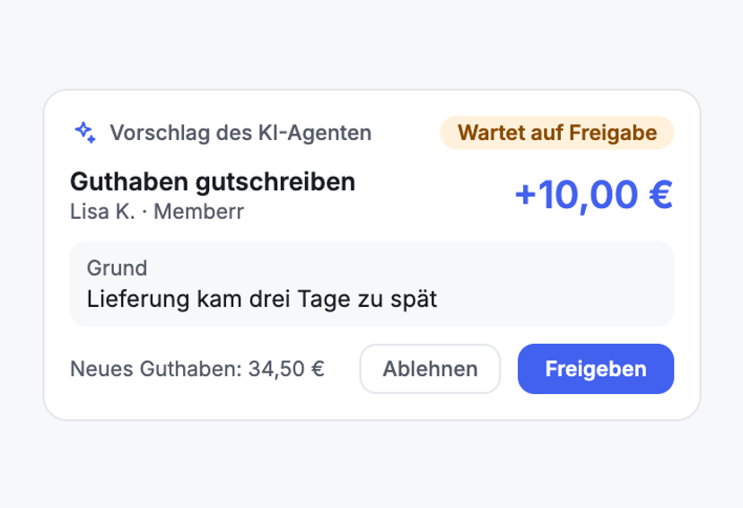 Kulanz als Guthaben statt Erstattung