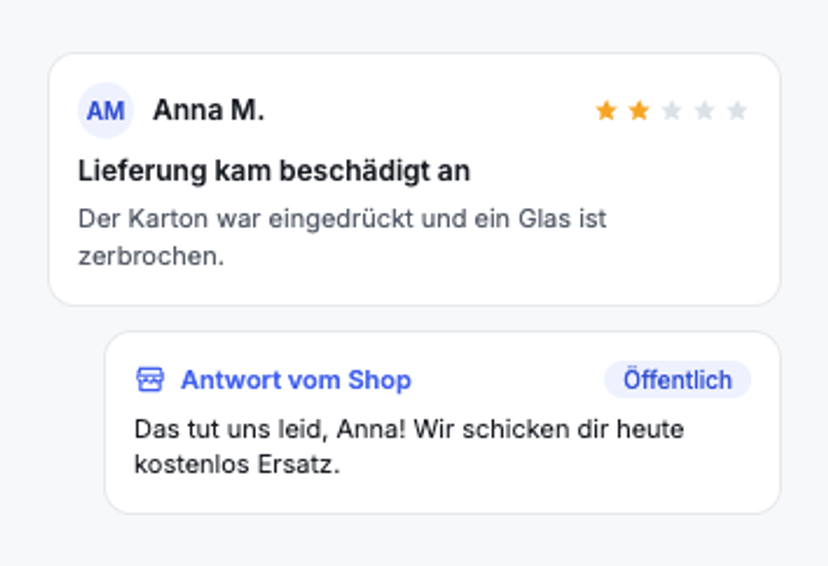 Öffentlich antworten, wo es allen hilft