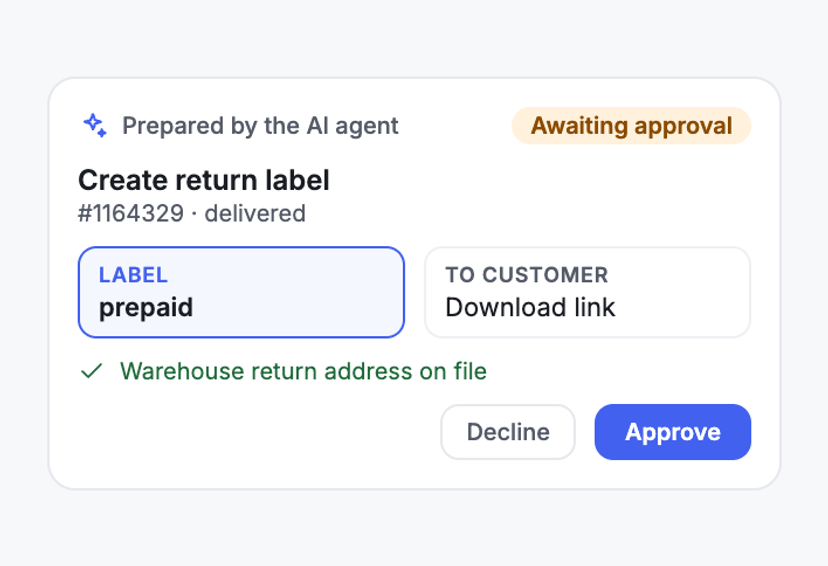 Return Label via Link
