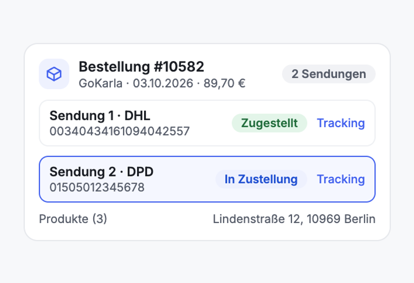 „Es ist nur ein Teil angekommen.“