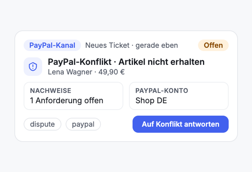 „Mein Paket ist nie angekommen.“
