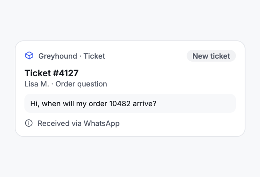 The WhatsApp Message Becomes a Ticket