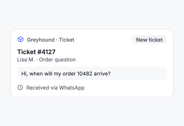 The WhatsApp Message Becomes a Ticket