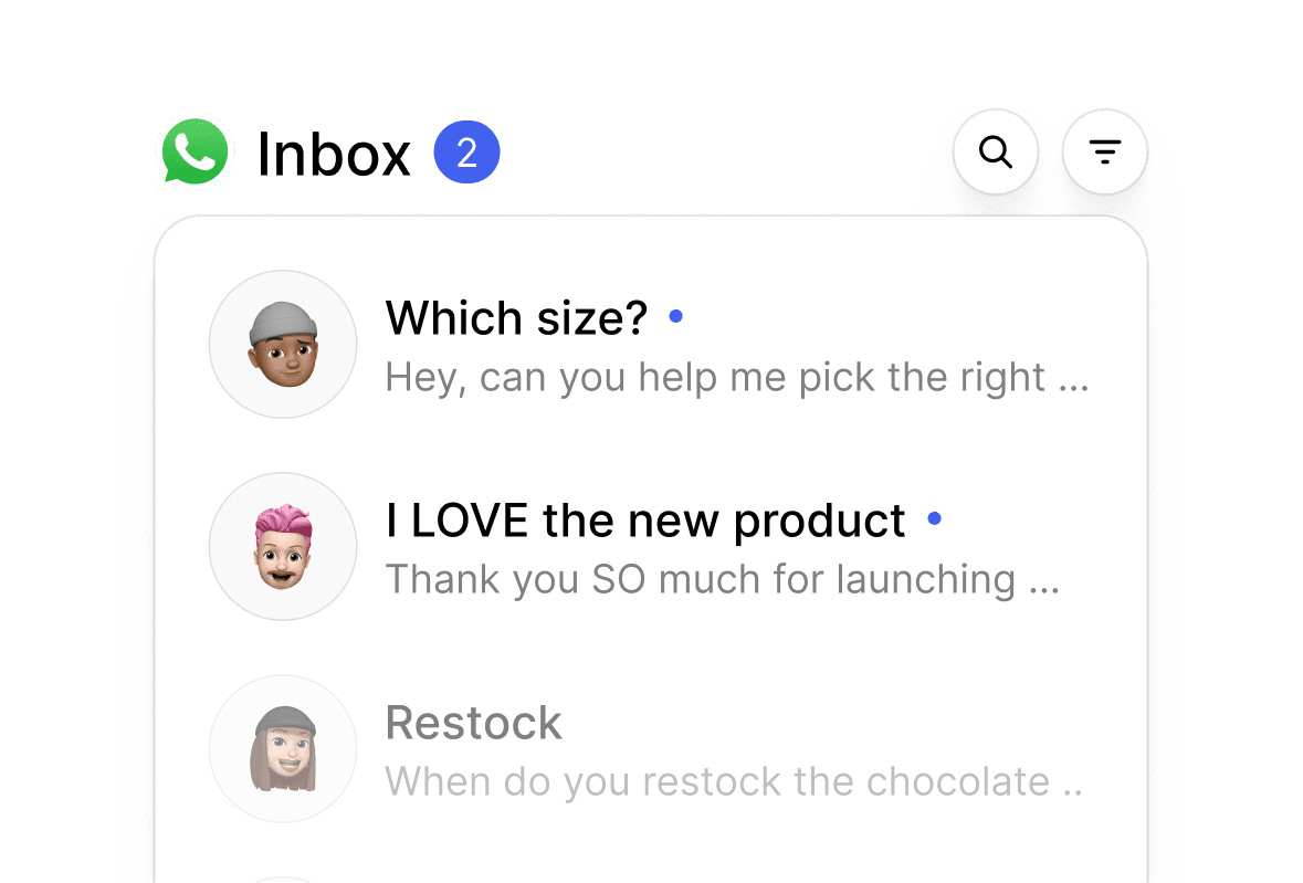 WhatsApp Chat Inbox