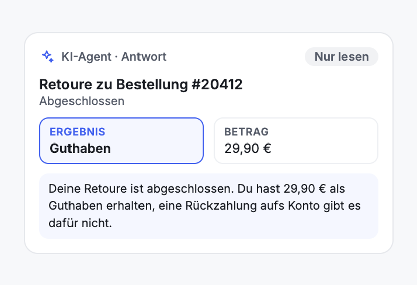 Guthaben ist kein Geld zurück