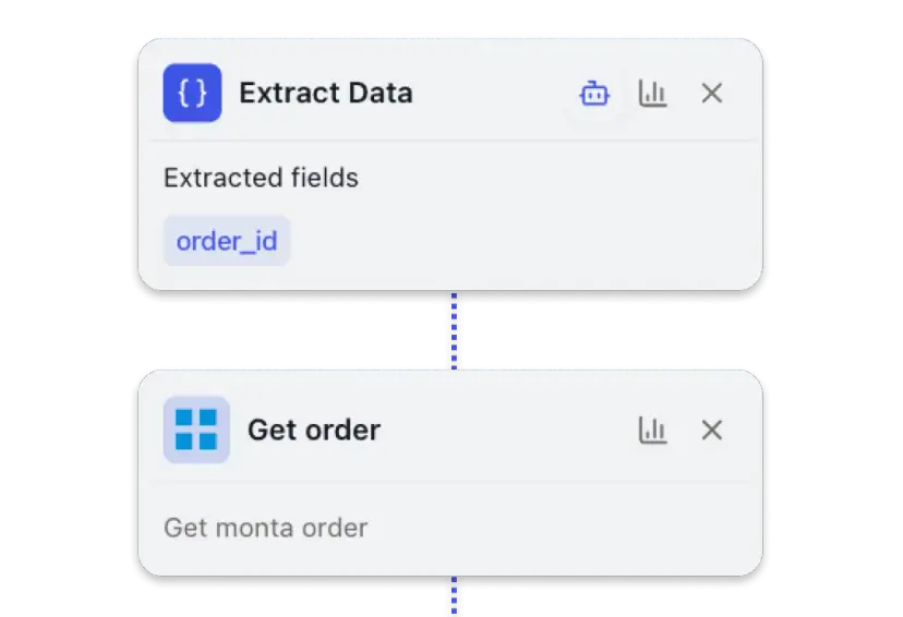Set triggers and actions
