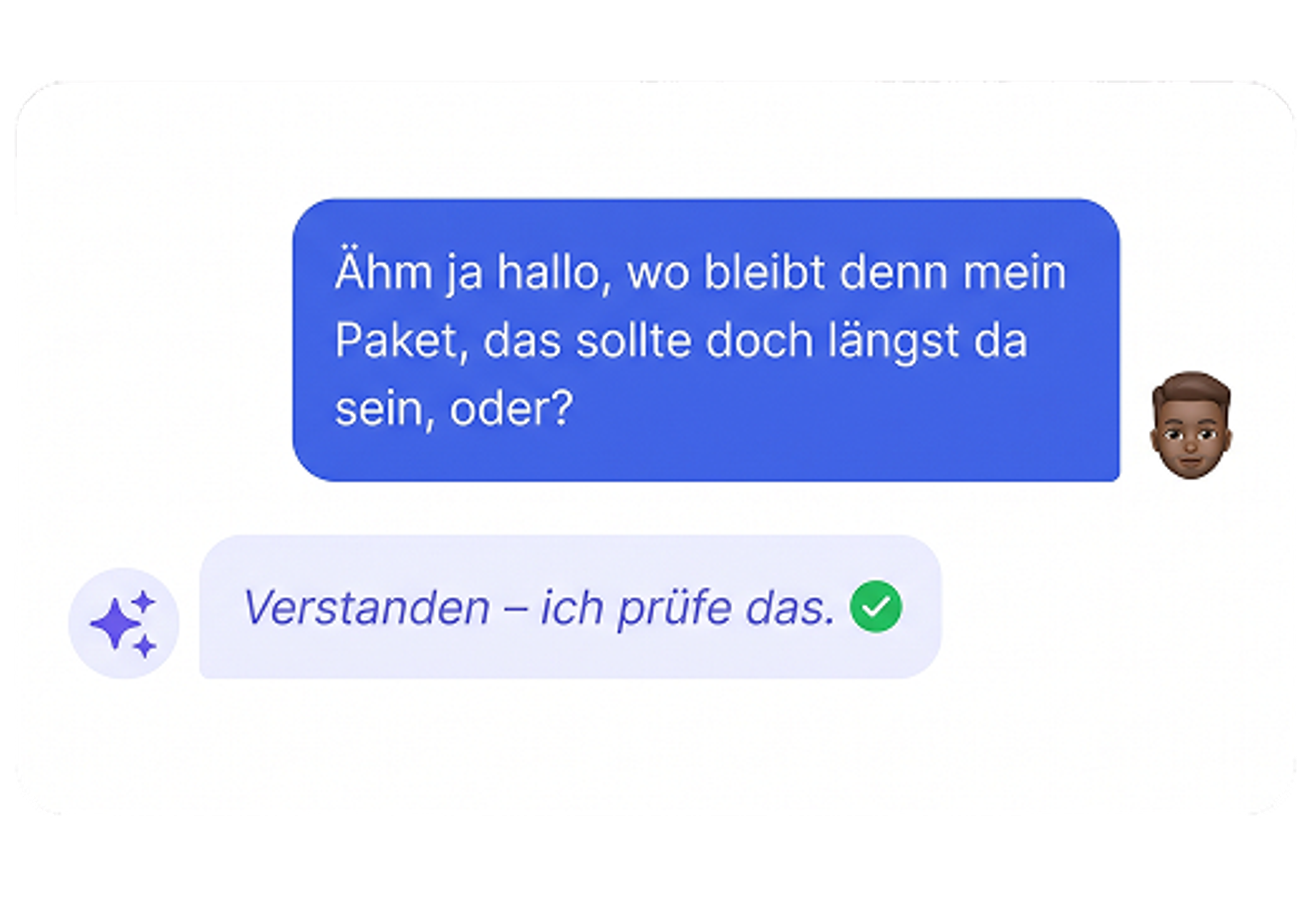 Versteht echte Sprache