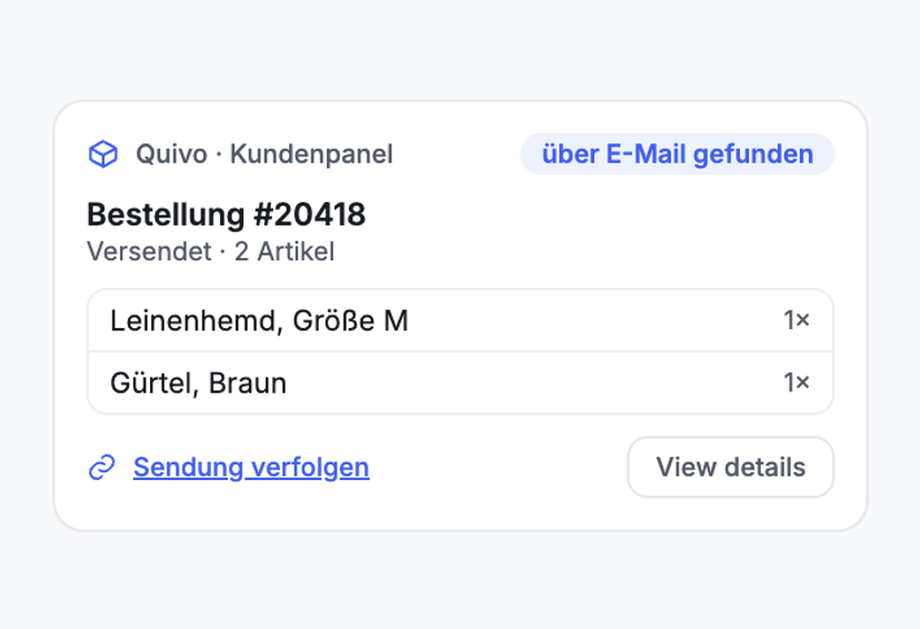 Tracking-Link statt Rückfrage