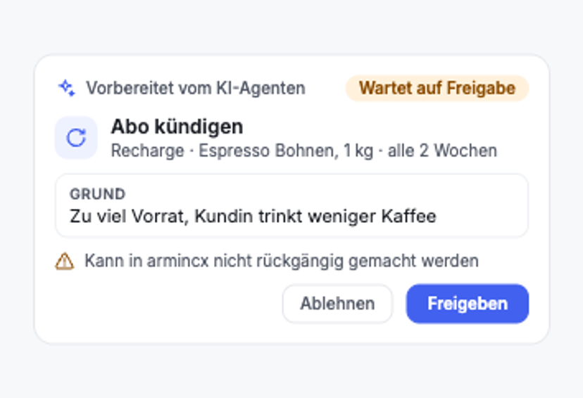 „Ich möchte mein Abo kündigen.“