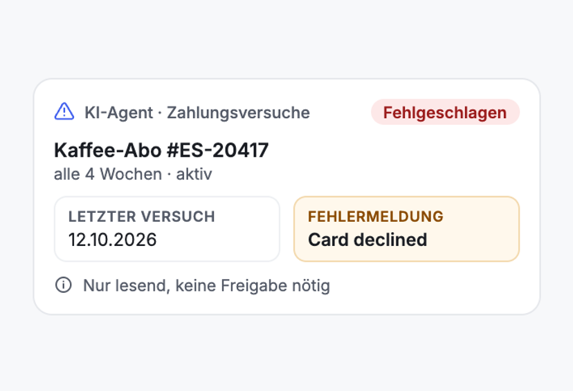 „Warum hat meine Zahlung nicht geklappt?“