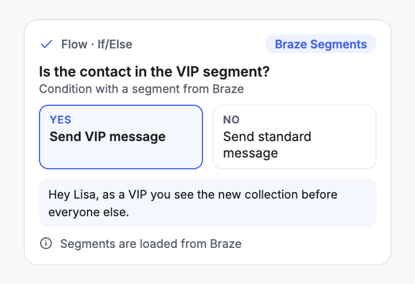 Branch Your Flow by Braze Segment