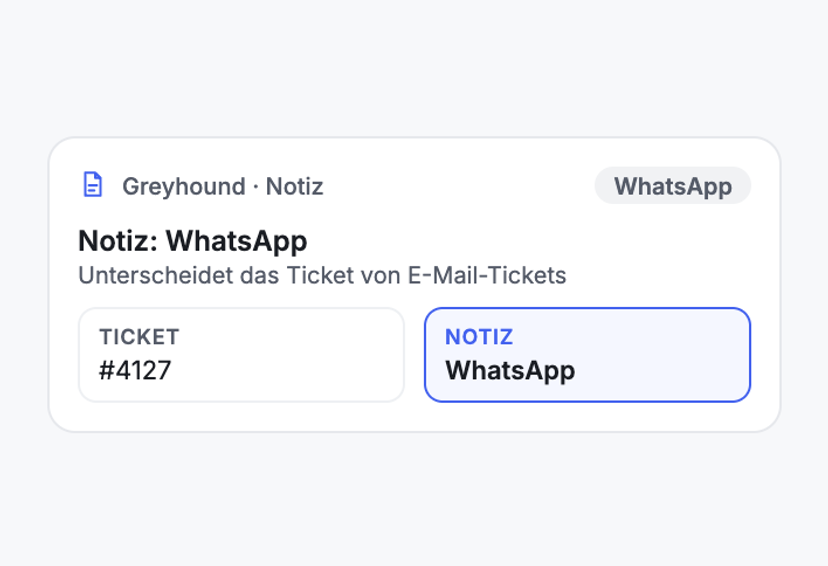 Die Notiz zeigt den Kanal