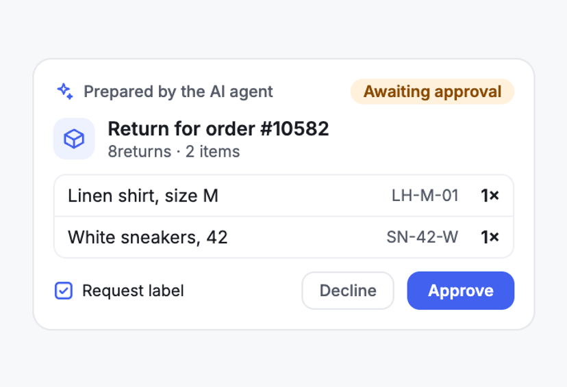 Register Returns Right in the Chat