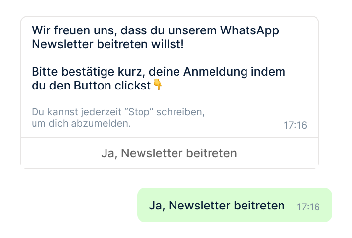 Double-Opt-in und E-Mail in einem Flow