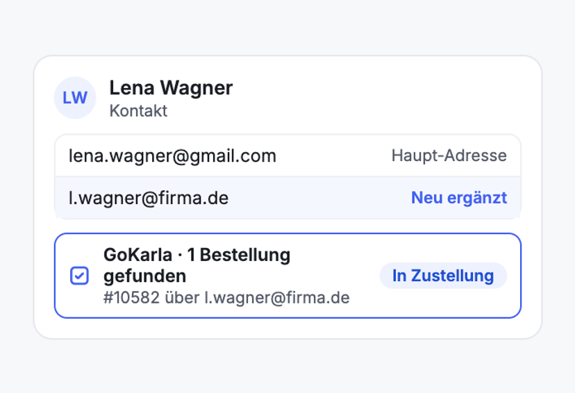 „Ich habe mit meiner Arbeitsadresse bestellt.“