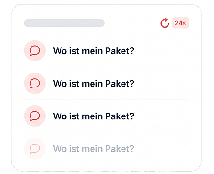 Immer dieselben Anfragen