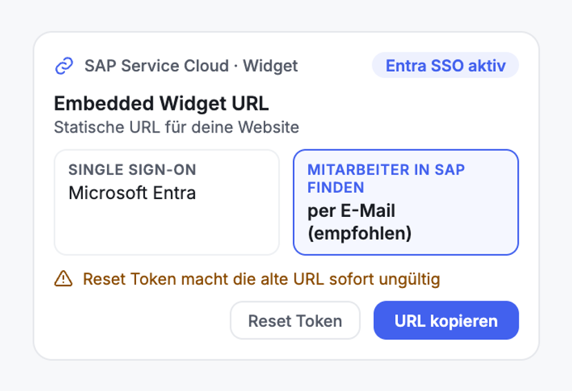 Ein Widget für alle Standorte einbetten