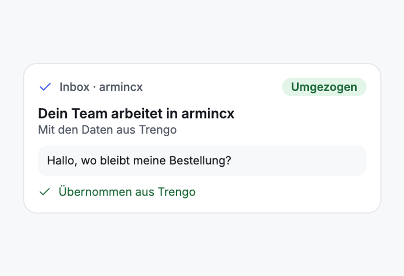 In armincx weiterarbeiten