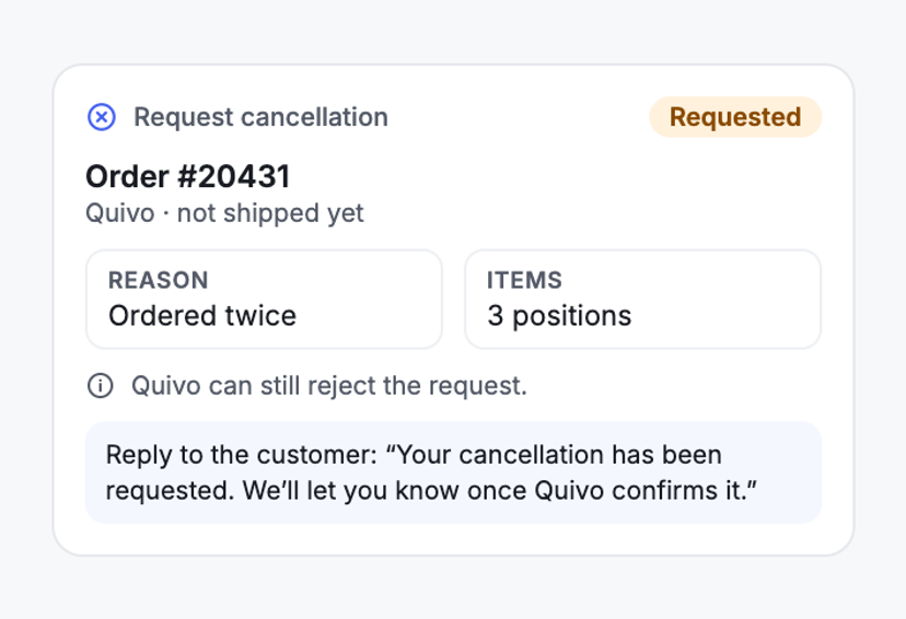 Cancellation Requested, Not Cancelled