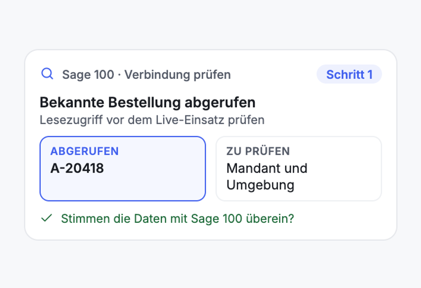 Erst prüfen, ob die Daten stimmen