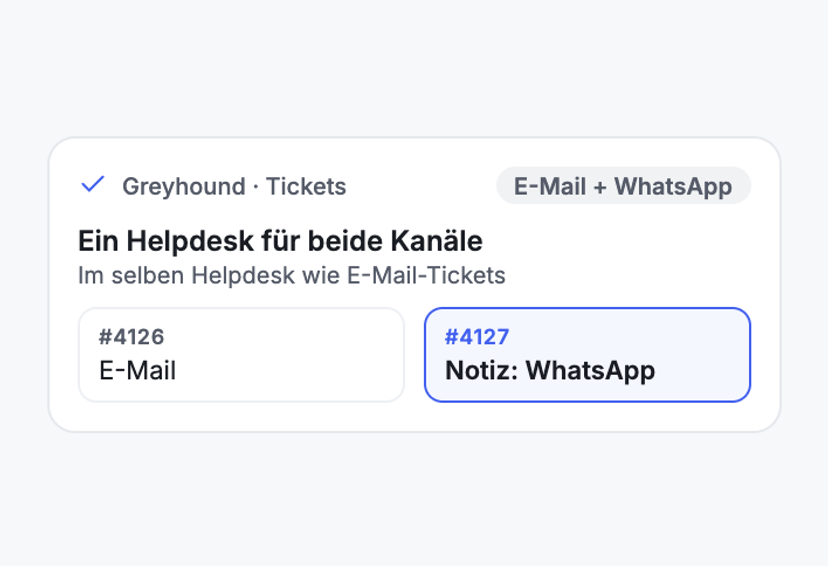 Neben deinen E-Mail-Tickets