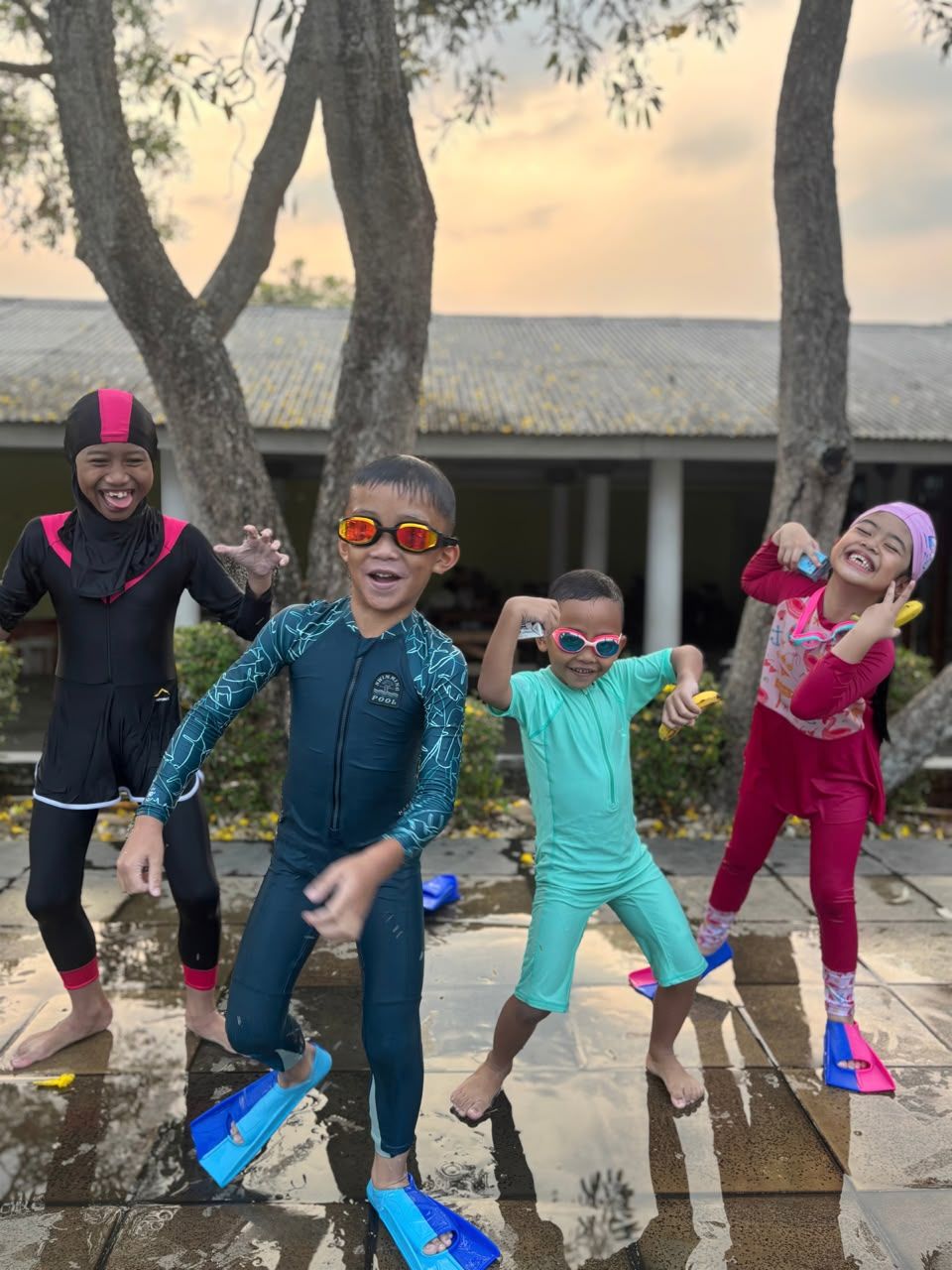 Keseruan latihan kelas Aqua Squad Cabang Kota Depok
