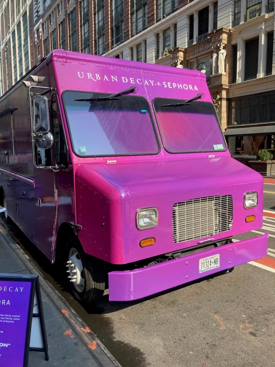Branded mobile catering truck used for a corporate event activation and on-site food service.
