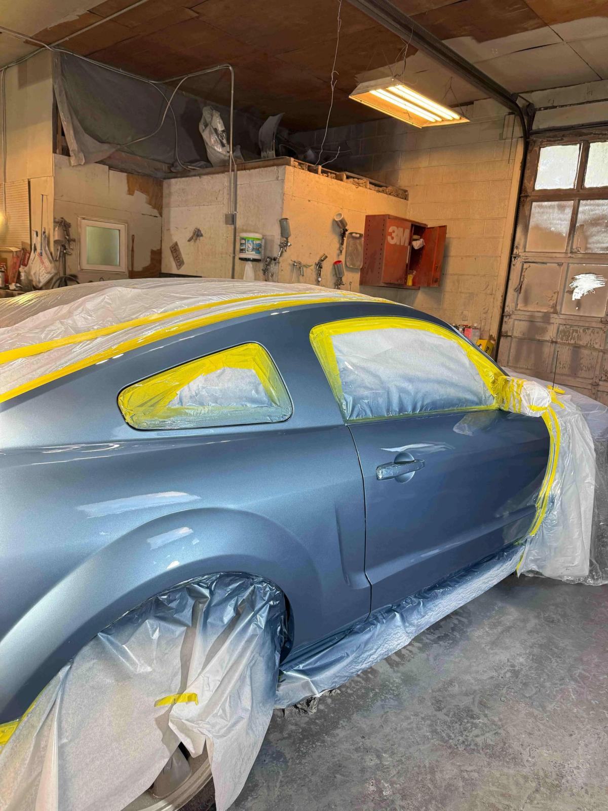 Freshly repainted vehicle panel with a high-gloss clear coat finish in Gordonsville VA