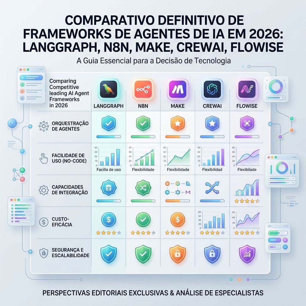 Comparativo Definitivo: Qual Framework de Agentes de IA Usar em 2026