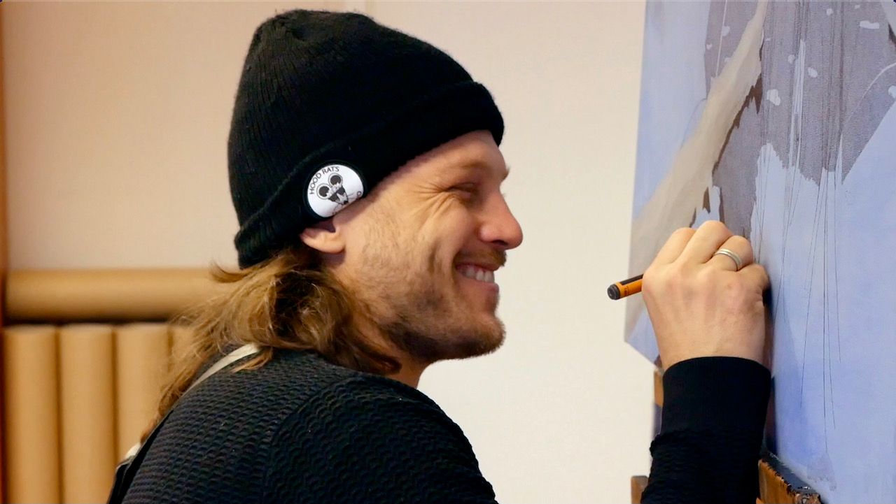 Danny Larsen om veien fra snowboardproff til ettertraktet kunstner