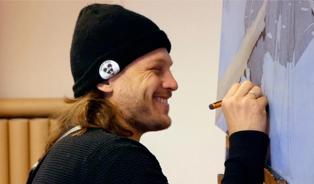 Danny Larsen om veien fra snowboardproff til ettertraktet kunstner