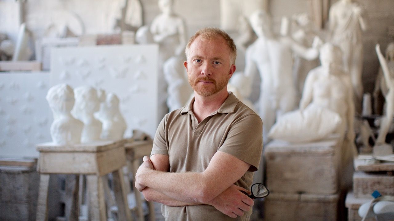 Håkon Fagerås er en av få norske kunstnere som bruker marmor i kunsten sin