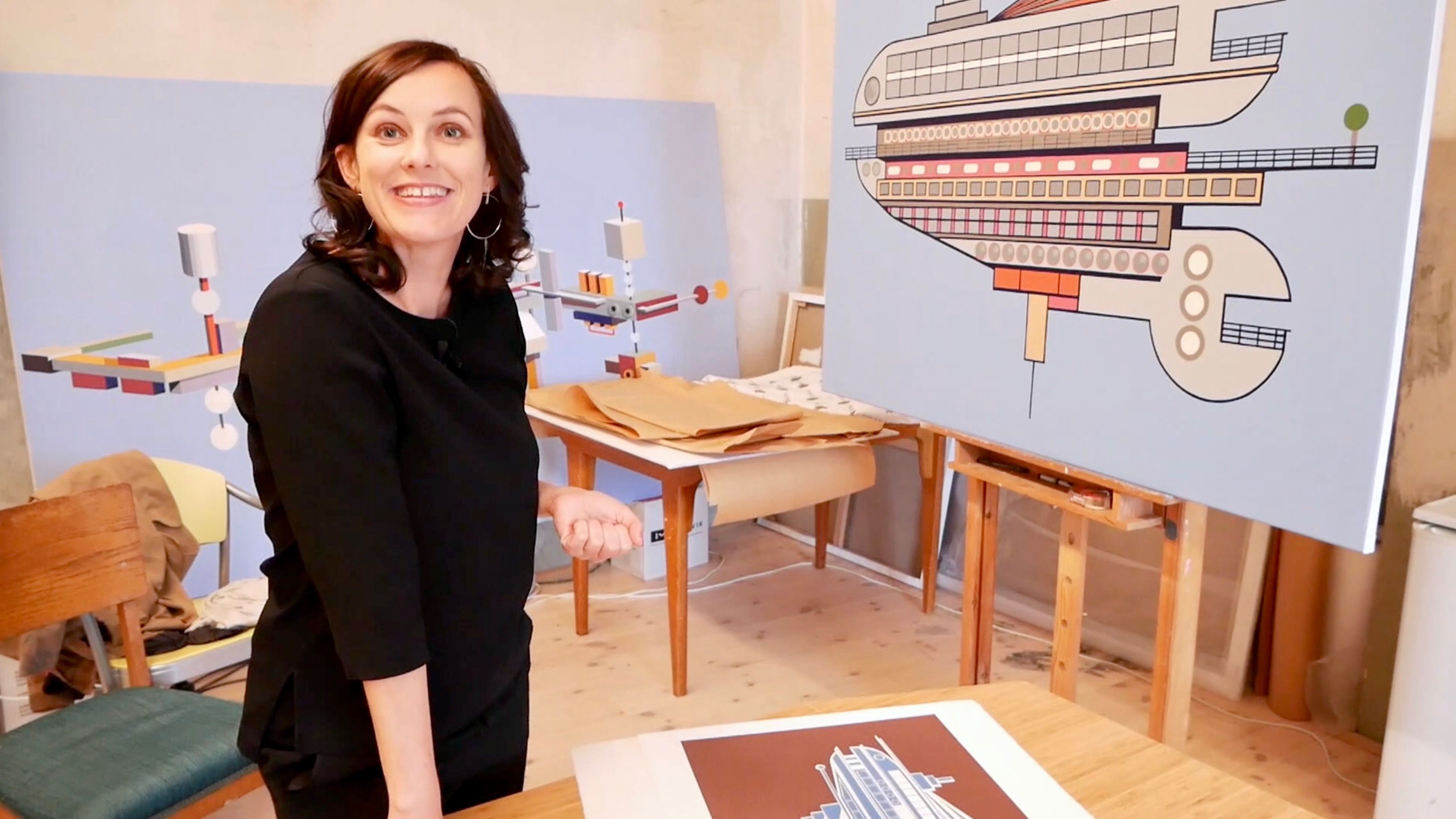 Silje Heggren har malt evighetsmaskiner i 16 år