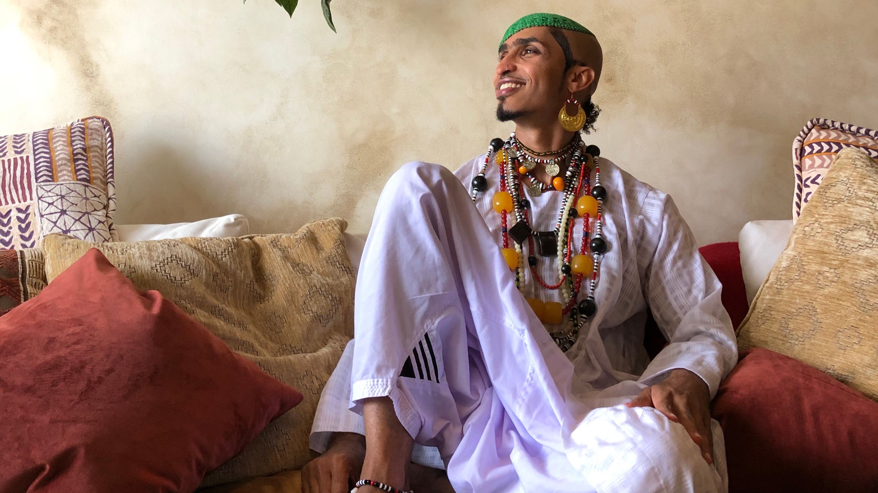 Ahmed Umar har fått drapstrusler for kunsten sin