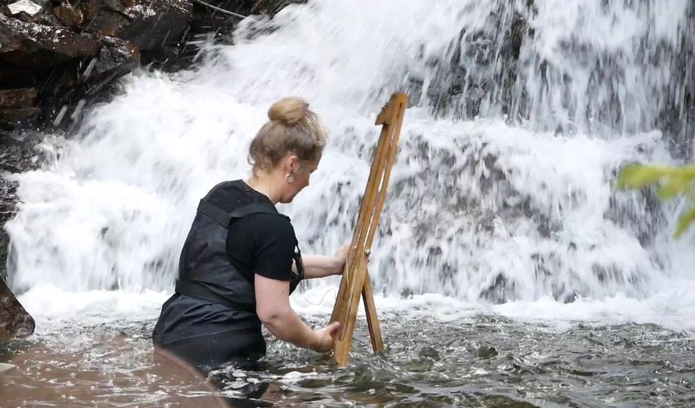Janicke Schønning er en av få helårs friluftsmalere i Norge