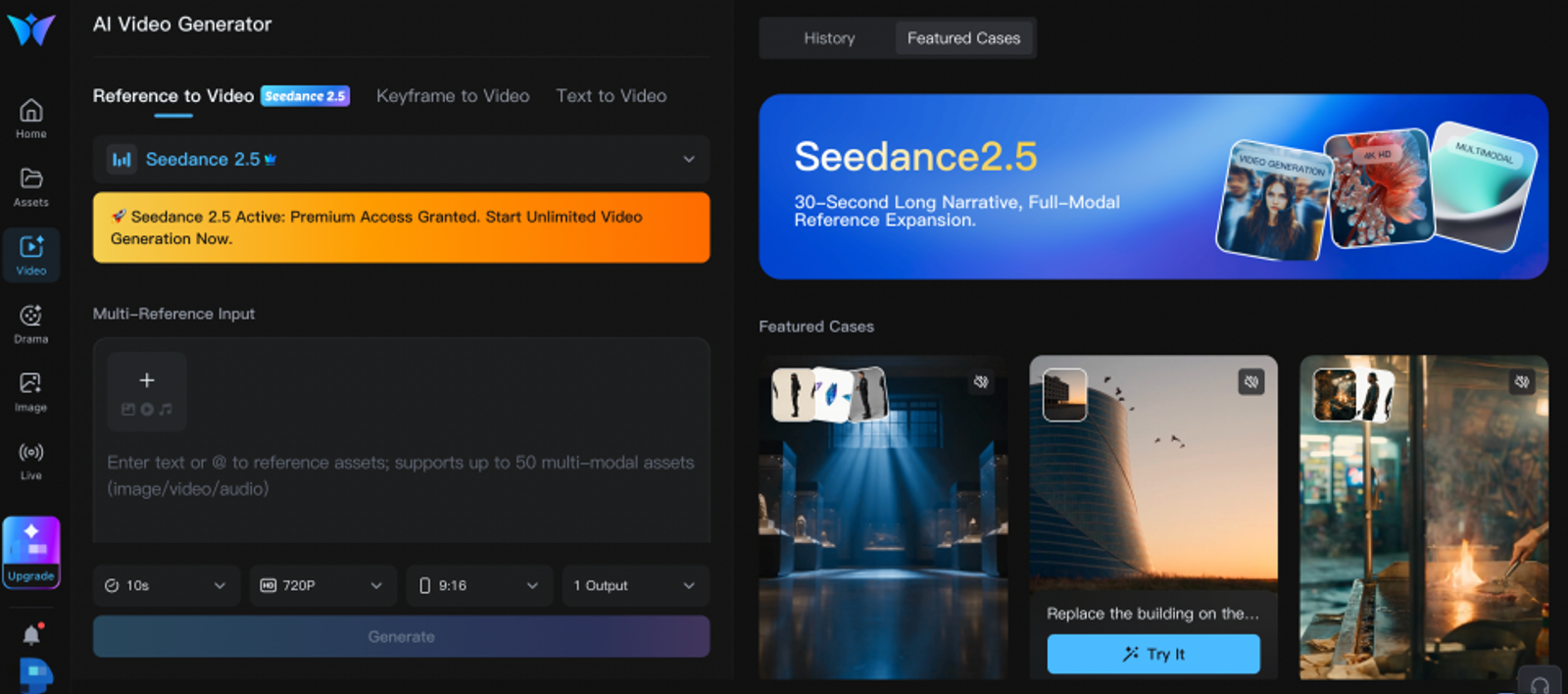 AI Video Generator with Seedance 2.5 Reference to Video