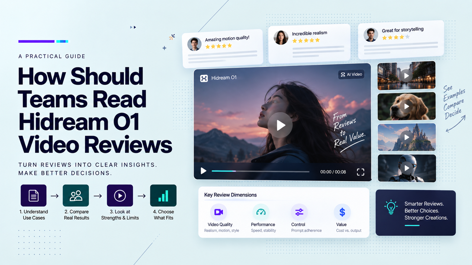 Dark blue cover with the title How Should Teams Read Hidream O1 Video Reviews