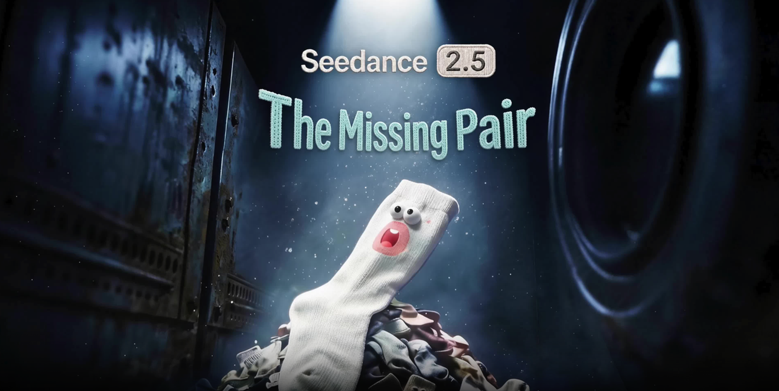An animated sock character preview created with seedance 2.5 AI video generation technology.