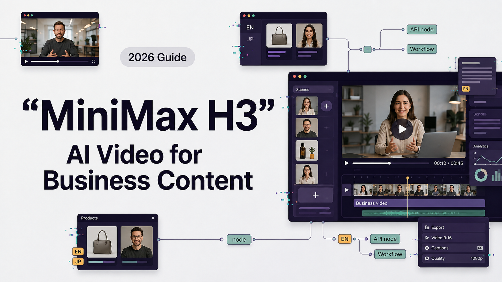 MiniMax H3 AI video generator for business content